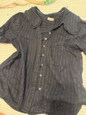 Pilcro Anthropologie puff sleeves